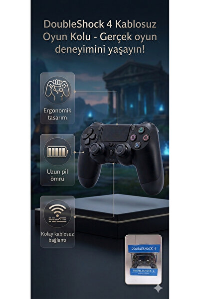 BLOOFY TECH V2 Zct2 Kablosuz Ps4 Oyun Kolu Muadil (LOGOSUZ)