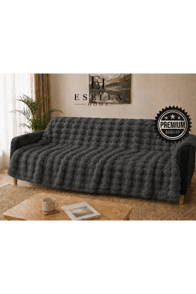 Merinos |   Bubble Anti-Slip Sofa Cover |   175X220 |   Anthracite