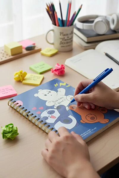 Miniso We Baby Bears Lisanslı A5 Telli Defter - 64 Yaprak