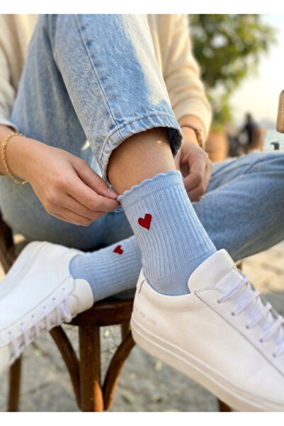 İpeksi Women's Embroidery Detailed Cotton College Socks – Anti-Sweat, Comfort...