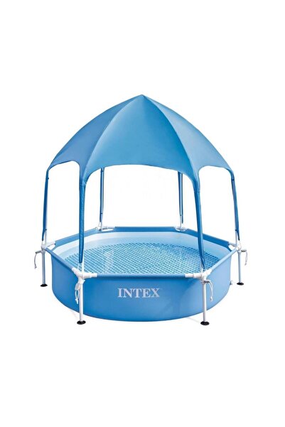Intex Aile Havuzu - Gölgelikli Prefabrik - - 183 x 183 x 38 cm (28209)
