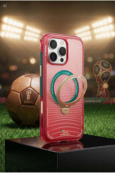 TORRAS iPhone 16 Pro Kılıf MagSafe Standlı OStand Q3 Air World Cup Serisi - P...