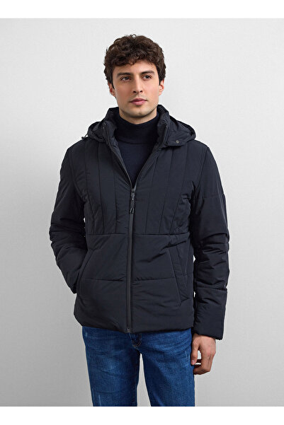 Back And Bond Siyah Smart Fit Puffer Ceket