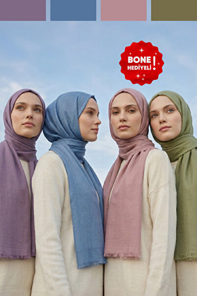Kamer Scarf Pure Line Serisi Pamuk Konfor Şal 4lü Paket