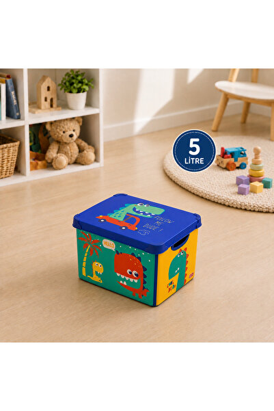 QUTU Style Box Dude Patterned 5 L Decorative Storage Box