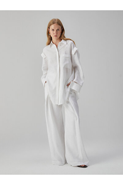 BAQA Keten Oversize Gömlek
