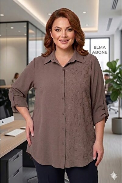 elma abone قميص نسائي رائع مقاس كبير