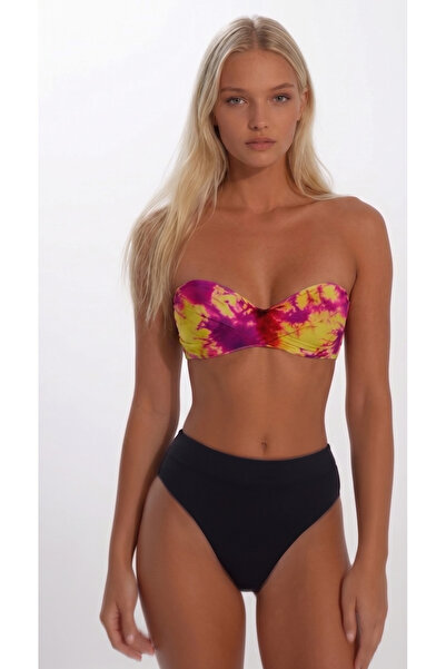 Pierre Cardin Set bikini fără bretele — Detaliu nod, talie înaltă, cu burete ...