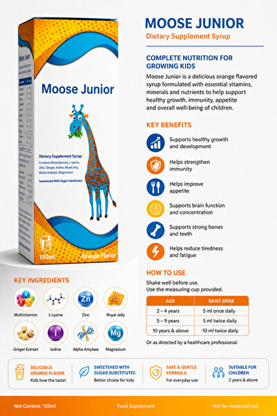 Mesk MOOSEJUNIOR 150 ML SYRUP
