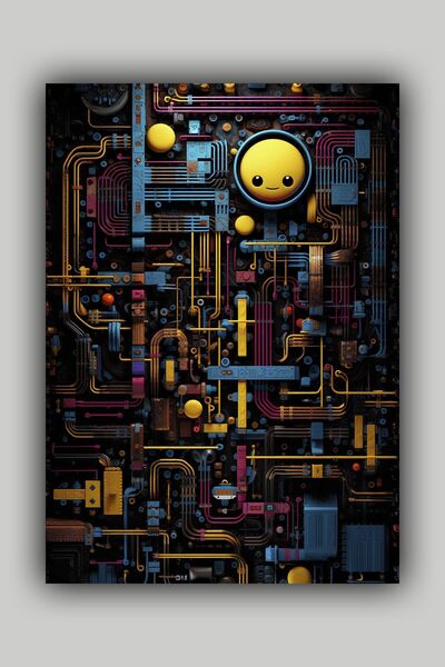 Luna Marissa Αφίσα τοίχου χωρίς πλαίσιο Pacman