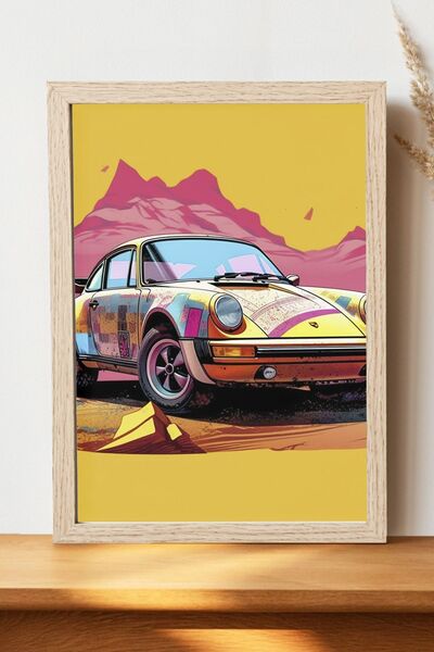 Luna Marissa Αφίσα Porsche - Αφίσα αυτοκινήτου από γυαλιστερό χαρτί χωρίς πλα...