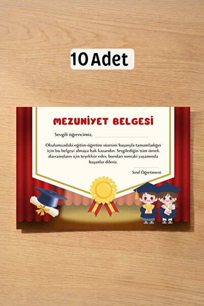 Metranya 10 Adet Mezuniyet Belgesi, Mezuniyet Töreni Kutlama Mezuniyet Kartı,...
