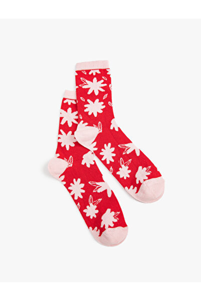 Koton Sosete Floral Socket