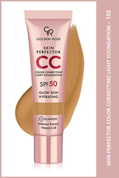 Golden Rose Skin Perfector Color Correcting Light Foundation - 105 Caramel - Cilt Tonu Düzenleyici Hafif Yapılı Fondöten