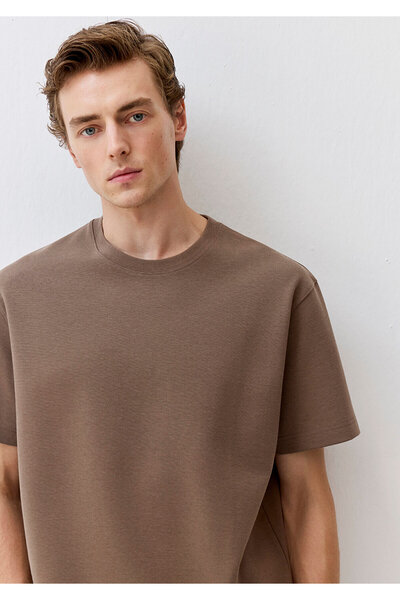 Mavi Καφέ Premium Basic Interlock T-Shirt Oversize / Φαρδιά Γραμμή 0612377-70378