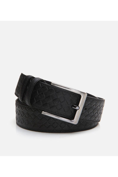 Hotiç Men's Leather Black Belt