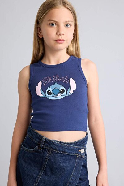 DeFacto Disney Lilo & Stitch Crew Neck Undershirt Girls H7267A826Hs