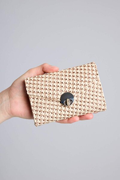 DeFacto Women's Faux Leather Knitted Textured Wallet H6772Axns