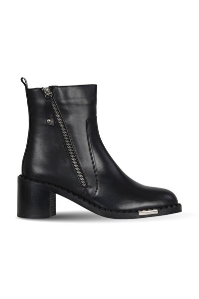 Bueno Shoes Black Leather Women's Heeled Boots 33Wb80005