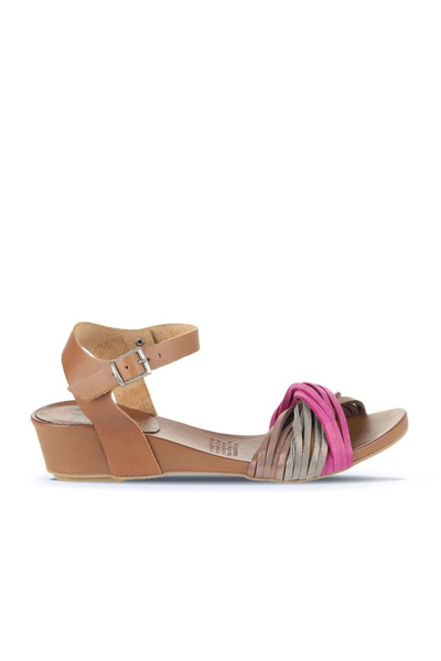 Bueno Shoes Multi Ms1 Leather Women's Wedge Heeled Sandals 01Wl6800