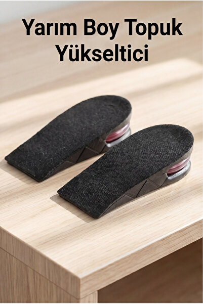Evgereçlerim Boy Uzatan Topuk Yükseltici 3 cm Hava Yastıklı Yarım Tabanlık Un...