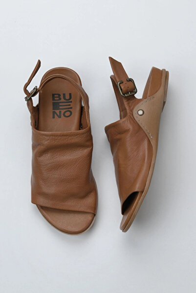 Bueno Shoes Brown Leather Women's Sandals 01Wu7603