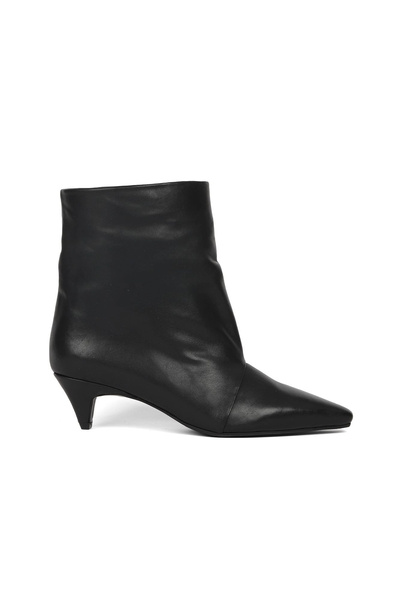 Bueno Shoes Black Leather Women's Heeled Boots 40Wb2380