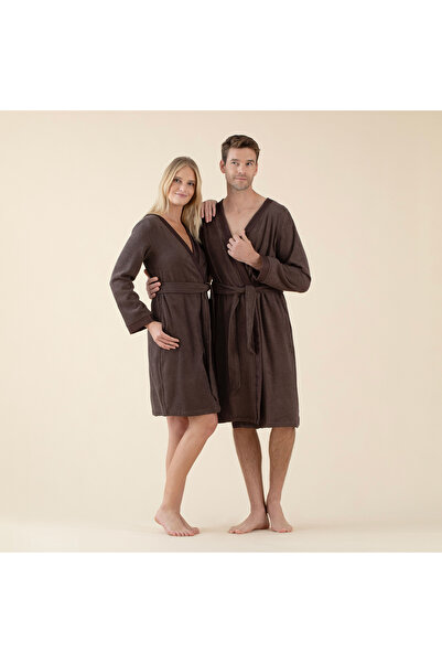 Chakra Halat de baie unisex Floss Bambu, maro închis