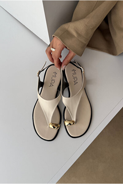 Mupa Shoes Sandały damskie BEŻOWE