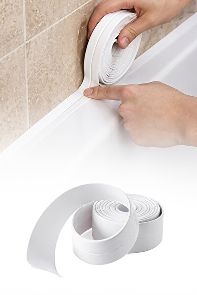 omilife Su Sızdırmaz Bant 3.2 m Gri İzolasyon Lavabo Küvet Tezgah Kenar Duşak...