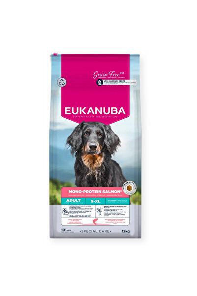 Eukanuba Hrană uscată pentru câini adulți cu Mono-Protein, somon, 12 kg