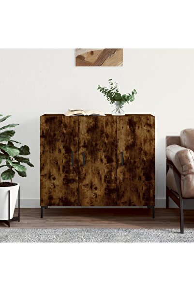 Concept Servantă, stejar fumuriu, 90x34x80 cm, lemn compozit