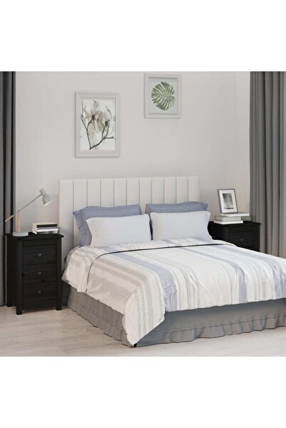 Concept Noptiere, 2 buc., negru, 40x35x61,5 cm, lemn masiv de pin