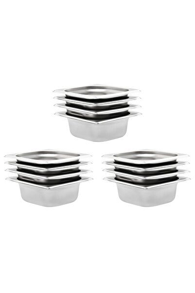 Concept Recipiente Gastronorm 12 buc. GN 1/6 65 mm oțel inoxidabil
