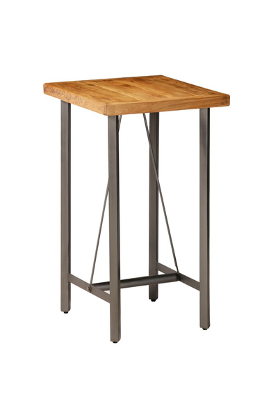 Concept Masă de bar, lemn masiv de tec reciclat, 60 x 60 x 107 cm