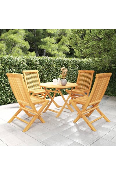 Concept Set mobilier de grădină, 5 piese, lemn masiv de tec