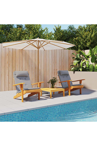 Concept Perne pentru scaun Adirondack, 2 buc, gri, textil oxford