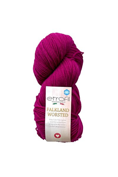 Etrofil Falkland češljasta pređa za pletenje Mulberry 100% vuna 100g 200m (73...