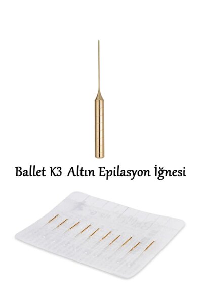 Genel Markalar K3 İğneli Epilasyon İğnesi Gold 10 Adet