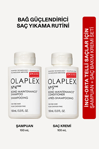 Olaplex Fine Bond Maintenance Cleanse & Condition Travel Duo - İnce Telli Saç...