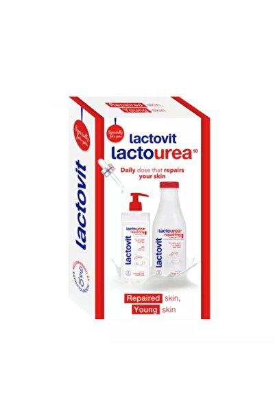 Lactovit Gel de duș Lactourea 600 ml și loțiune de corp 400 ml, pachet