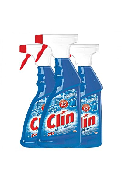Clin Pachet 3 bucati Soluție pentru curățarea geamurilor cu pulverizator 500ml