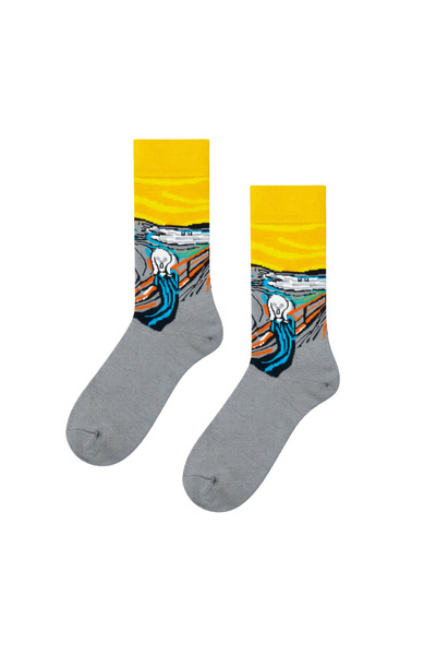 CARNAVAL SOCKS Çığlık Art Desenli Renkli Çorap