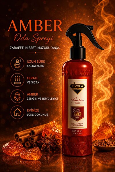 Rivola Amber Oda Spreyi Ev Kokusu 350 ML