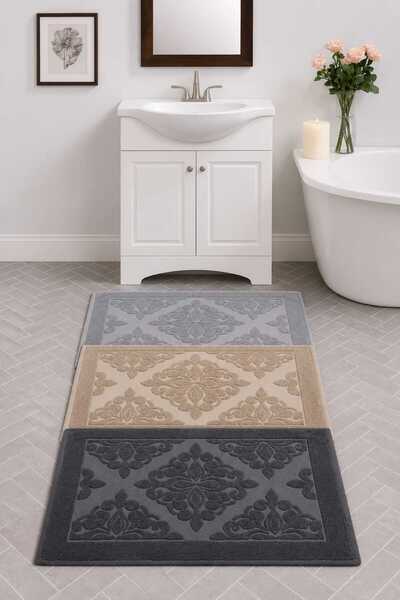 Mela Home Set de 3 prosoape pentru picioare - Covoraș pentru picioare 50*70 c...
