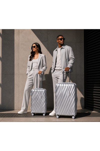 WAF Wave 06 Premium Hard Shell Luggage Set 20/24/28 Inch ABS+PC Travel Suitca...