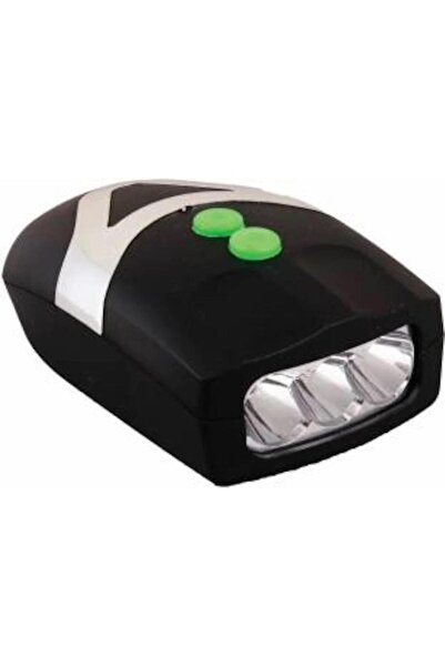 Bicycle Front Light Horn Bicycle Front Light with Battery (Batteries Included) Black