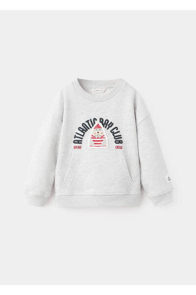 MANGO Baby Desenli pamuklu sweatshirt