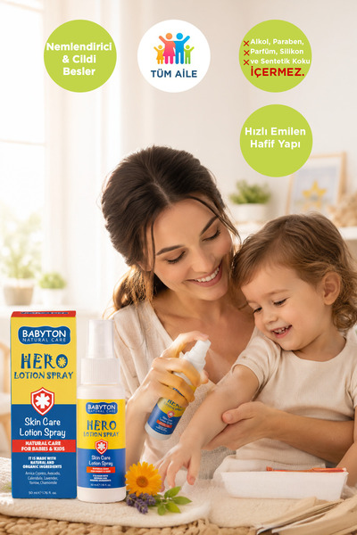 BABYTON Anlık Yatıştırıcı Hero Losyon Sprey 50 ml