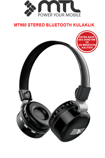 MTL Kablosuz Stereo Kulaklık - Extra Bass, Bluetooth, Micro SD ve AUX Destekl...